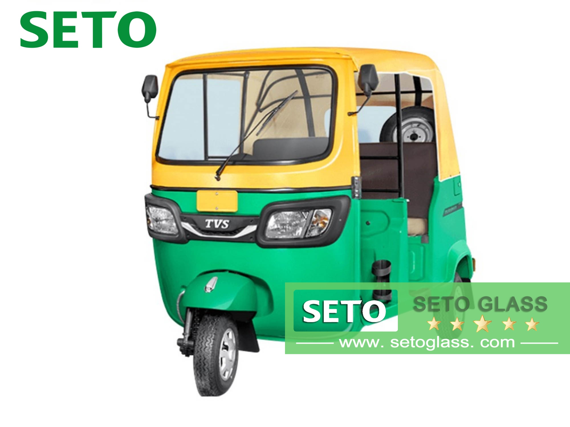 Seto Factory ผลิต 4.76 มม. 5.76 มม. Bajaj TVS King Windshield 