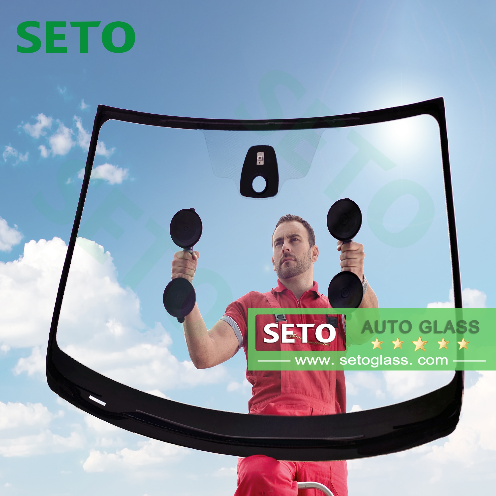 กระจกกระจกหน้ารถอัตโนมัติ Dot Parabirsas Nissan Windshield Glass สำหรับ Toyota Vitz