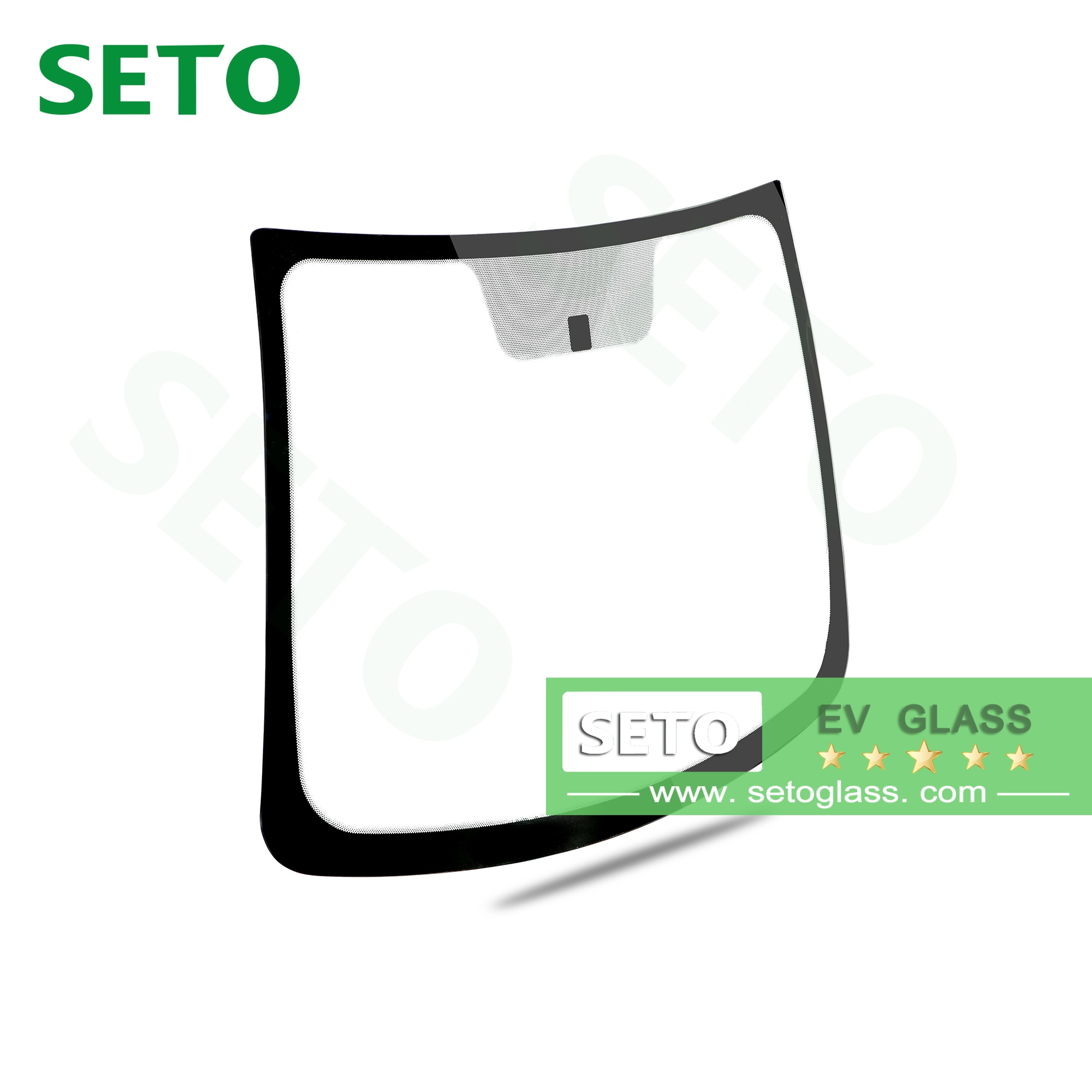 กระจกหน้าจอกระจกโค้งที่โค้งมน