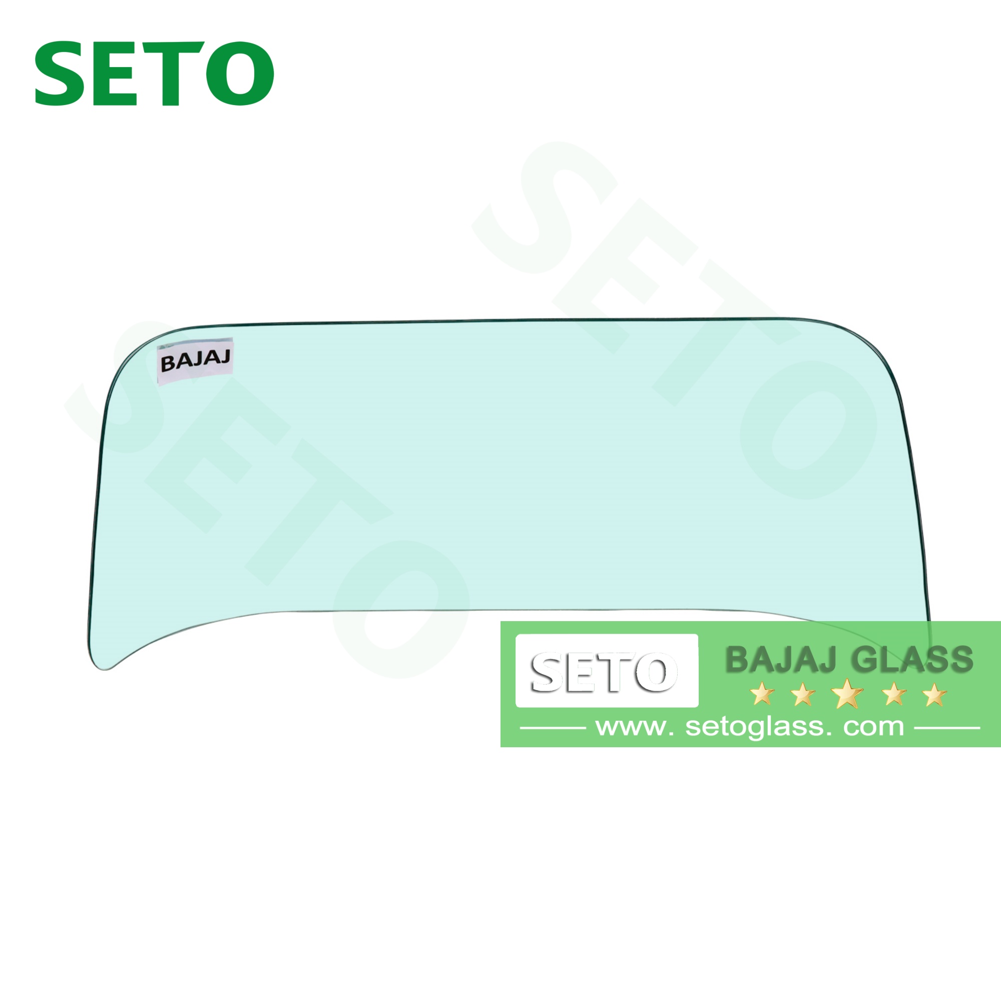 ล้อลามิเนตกระจกหน้ารถมอเตอร์ไซค์สามล้อสำหรับ Bajaj TVS tuk tuk